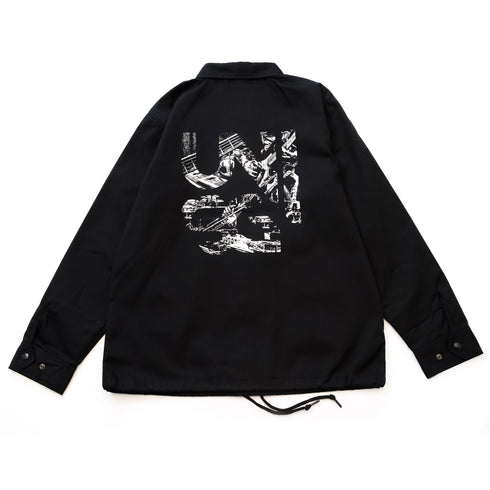 USG LOGO COACH JACKET /BLACK