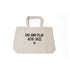 "DIG AND PLAY ACID JAZZ" TOTE BAG /WHITE